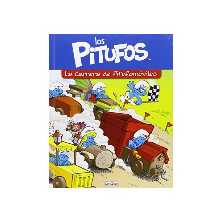 Historias de pitufos. La gran carrera de pitufomóviles